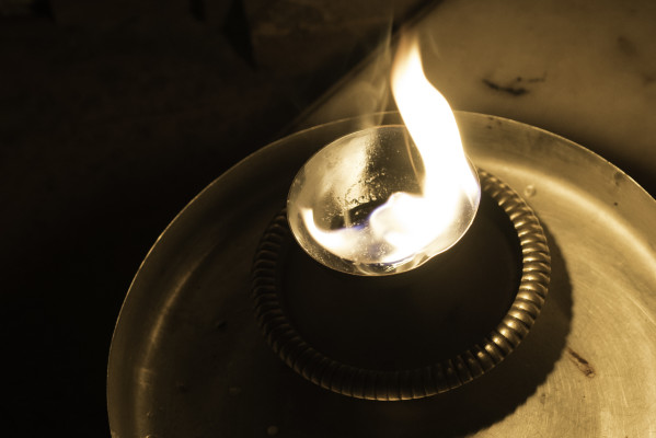 Kerze im Jain Tempel