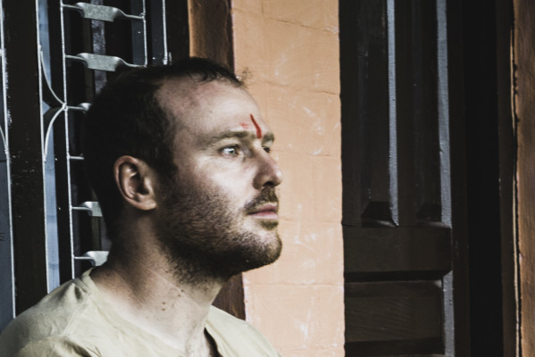 gesegnet nach einer kleinen Spende 